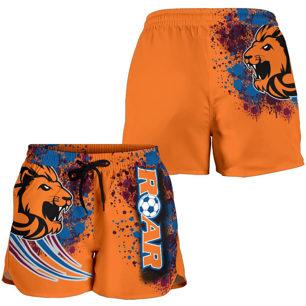 Roar All Over Print Women's Shorts Lion - Vibe Hoodie