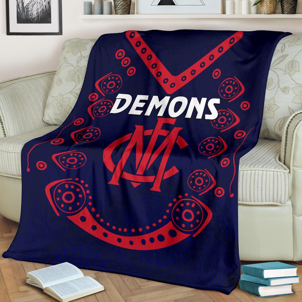 melbourne-demons-indigenous-premium-blanket-football