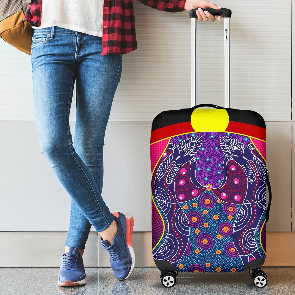 luggage-cover-aboriginal-sublimation-dot-pattern-style-violet