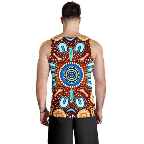 aboriginal-mens-tank-top-indigenous-circle-dot-painting-ver02