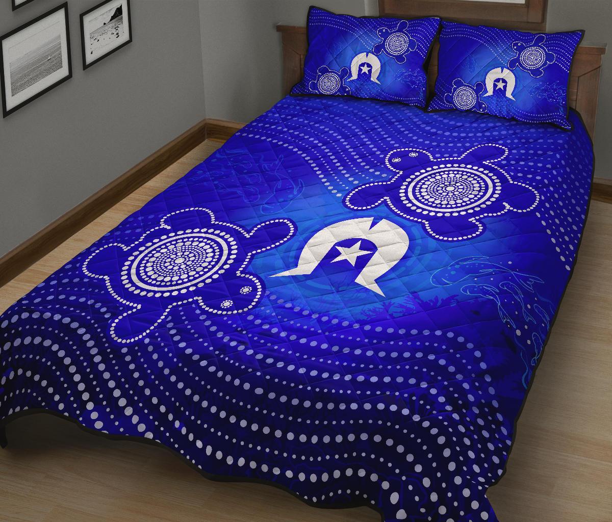torres-strait-islanders-quilt-bed-set-torres-symbol-with-turtle
