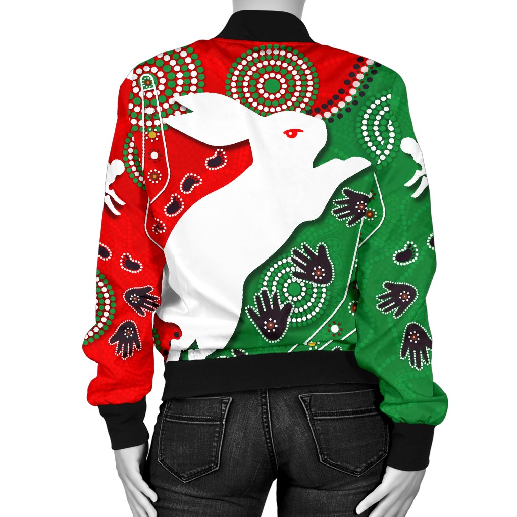 rabbitohs-forever-women-bomber-jacket-indigenous