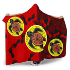 aboriginal-hooded-blanket-turtle-footprint-circle-dot-painting