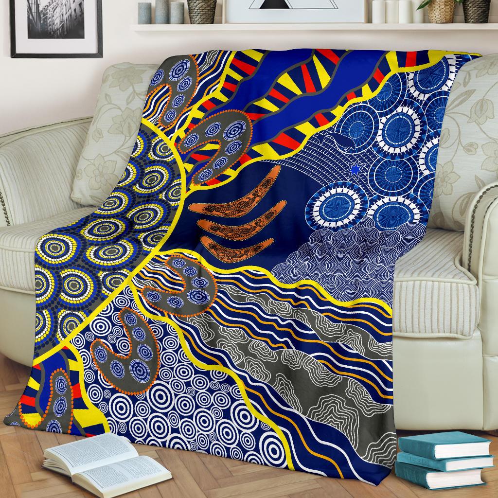 aboriginal-premium-blanket-australian-boomerang-dot-painting-art