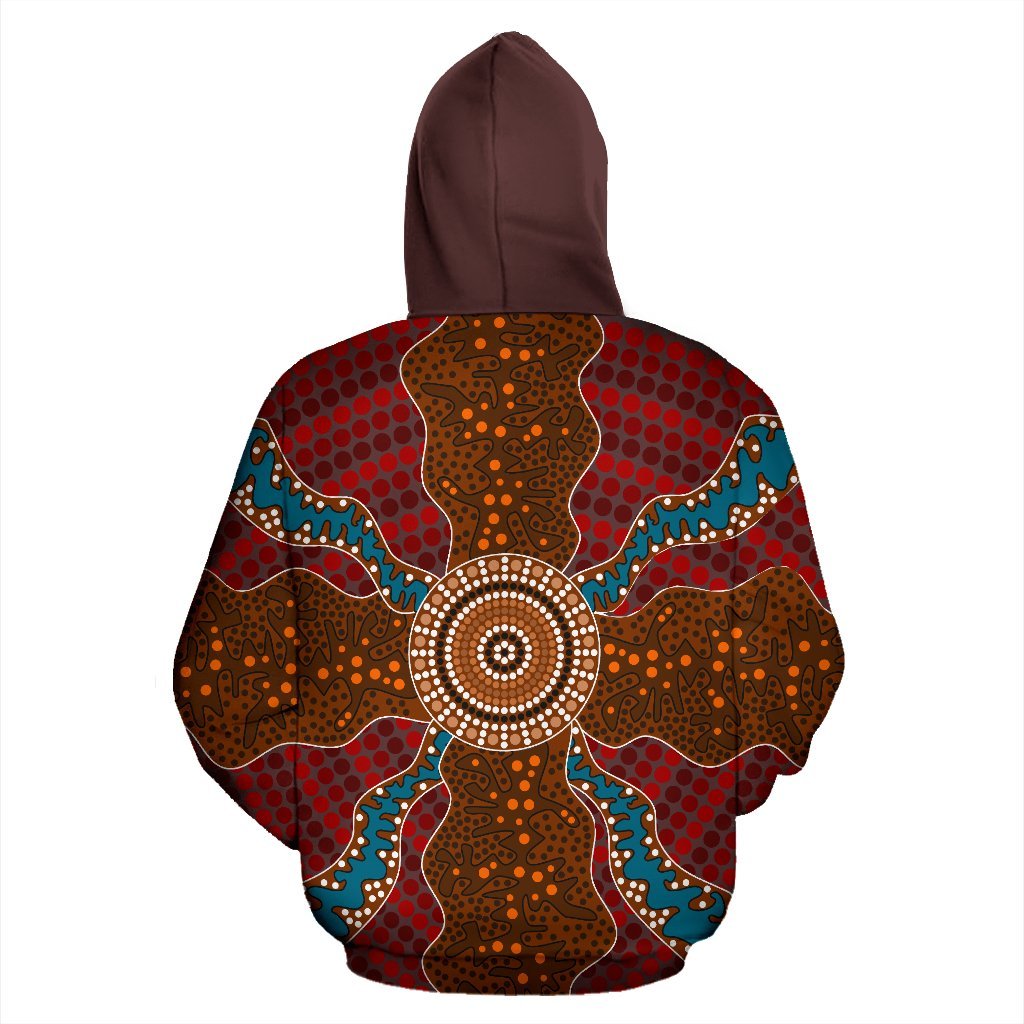 hoodie-aboriginal-dot-painting-hoodie-ver06-unisex