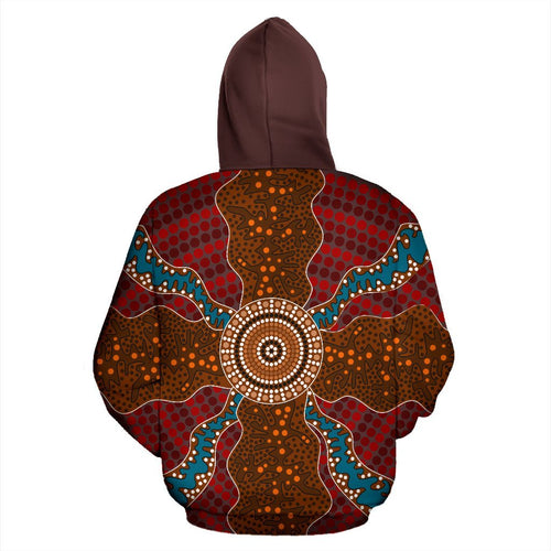 hoodie-aboriginal-dot-painting-hoodie-ver06-unisex