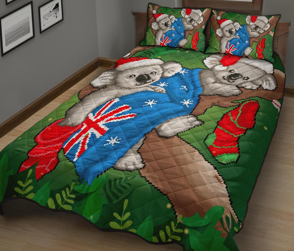 christmas-quilt-bed-set-australia-flag-with-koala-ugly-christmas