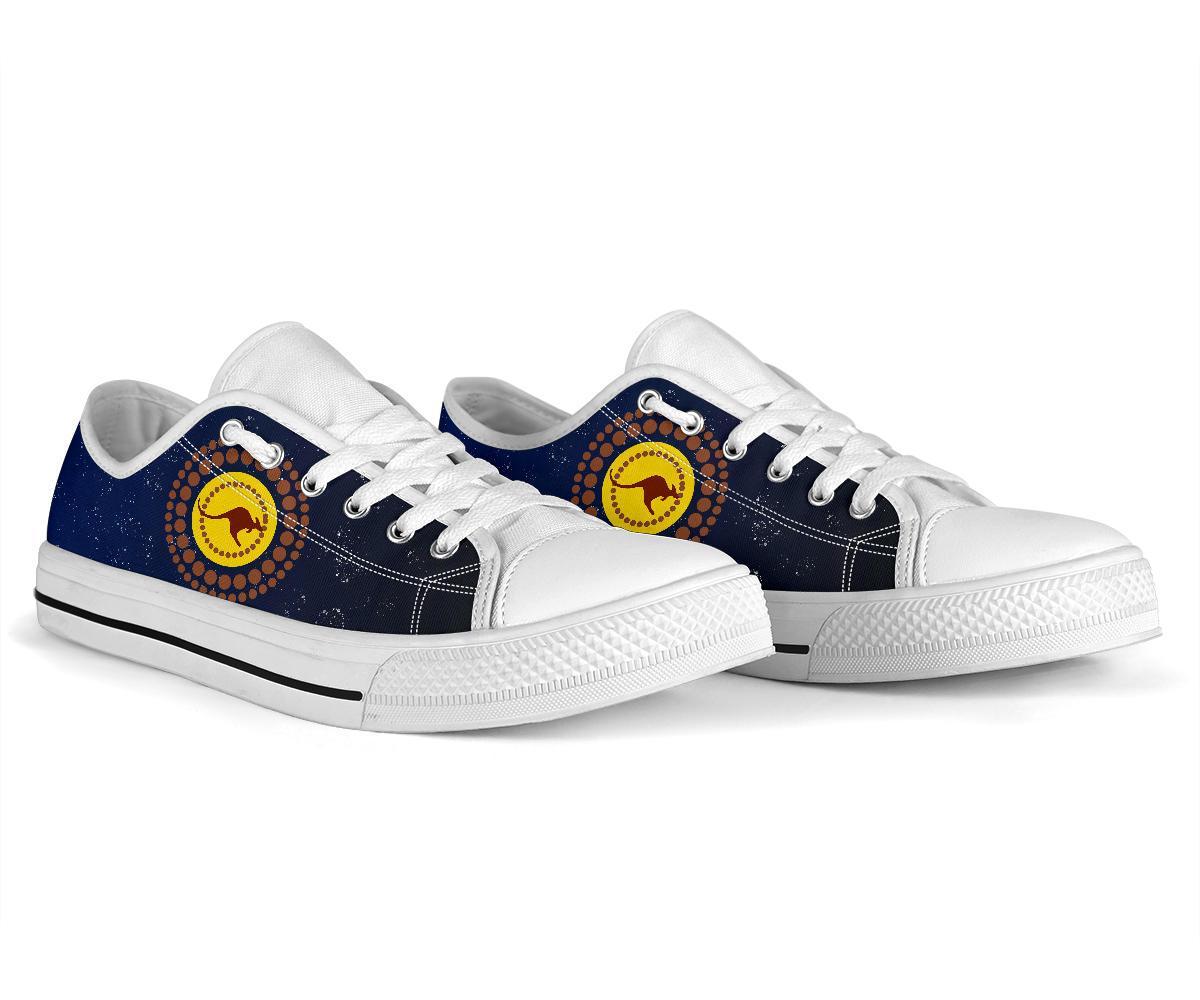 1staustralia-low-top-shoes-kangaroo-on-the-sun