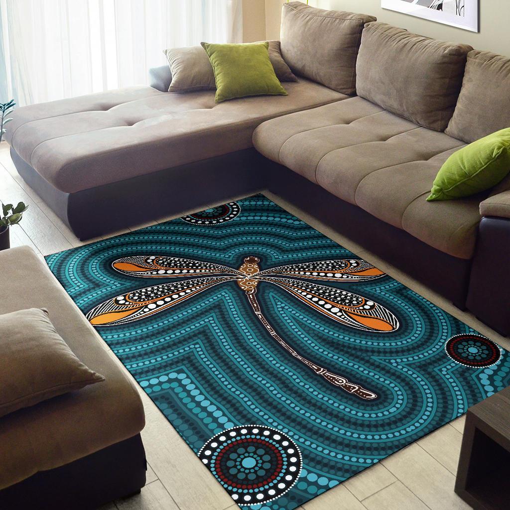 aboriginal-area-rug-indigenous-dragonfly