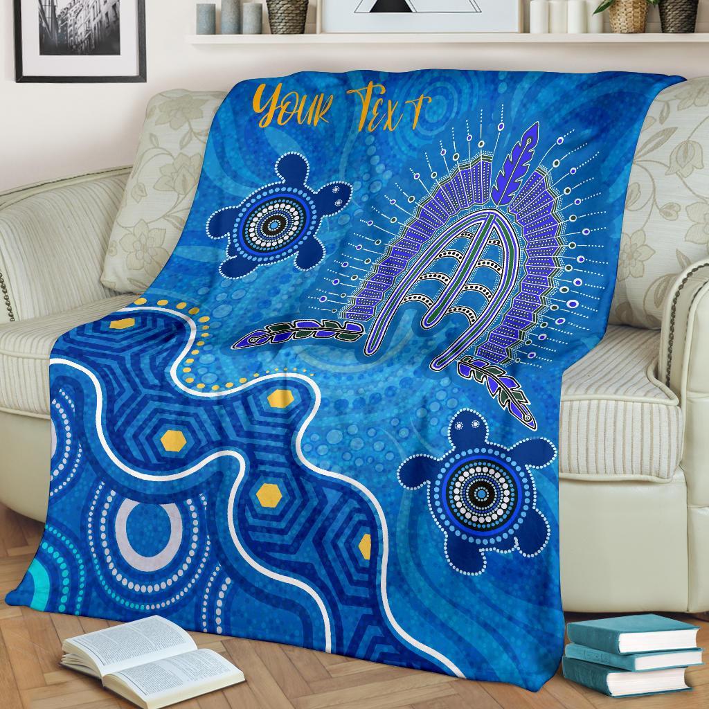 torres-strait-personalised-premium-blanket-dhari-and-turtle