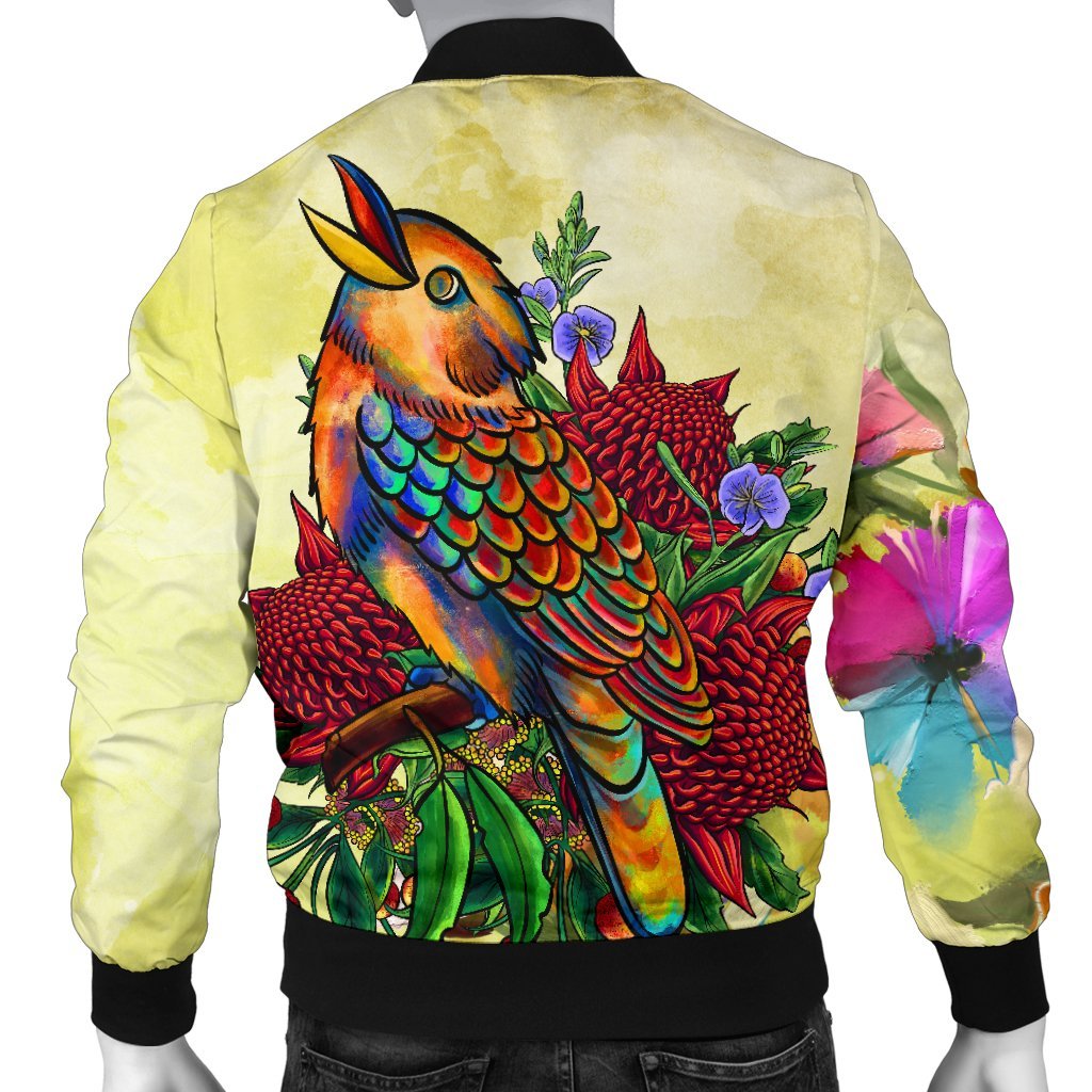 mens-bomber-jacket-australia-kookaburra-with-waratah