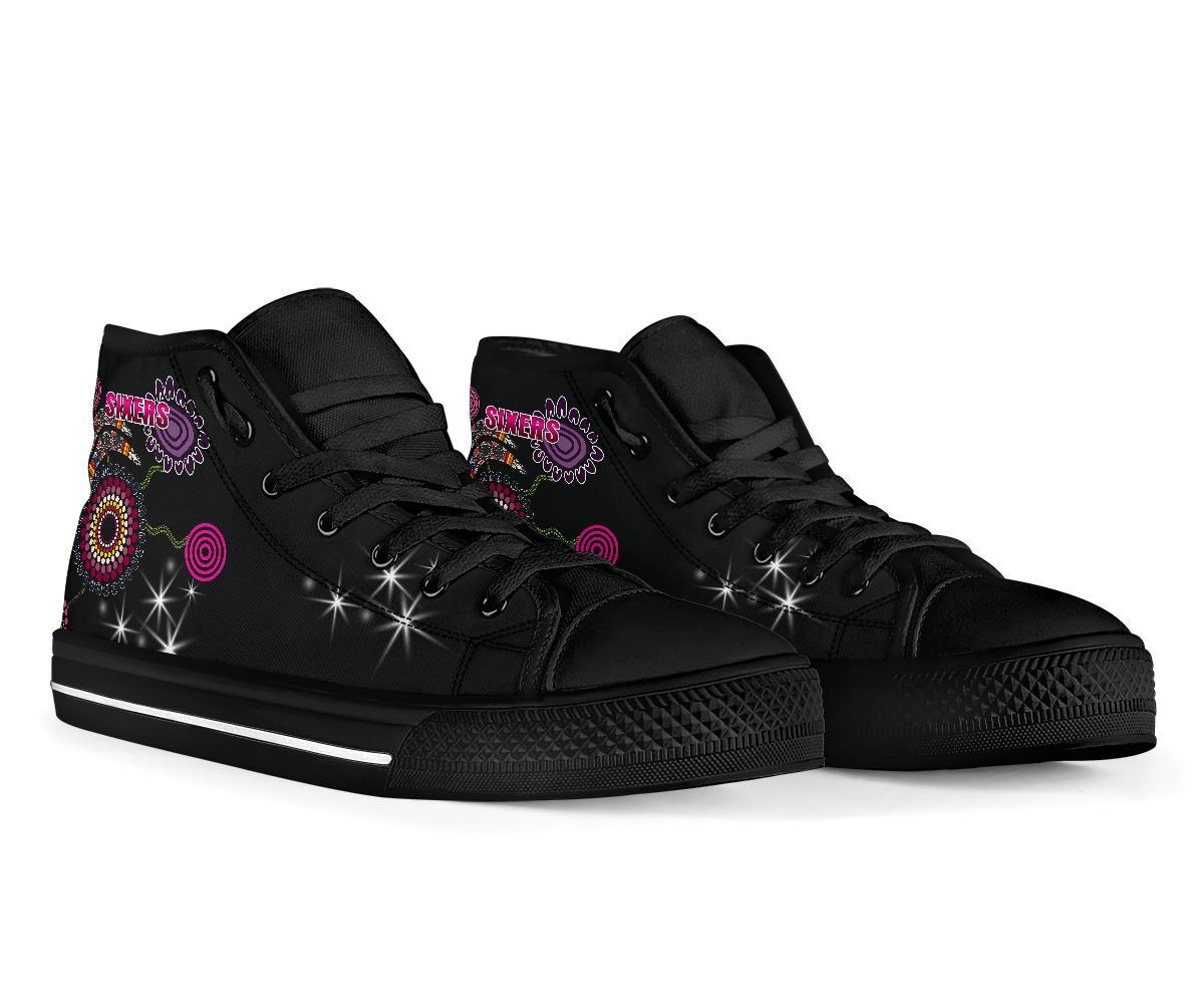 sydney-high-top-shoe-sixers-indigenous-black