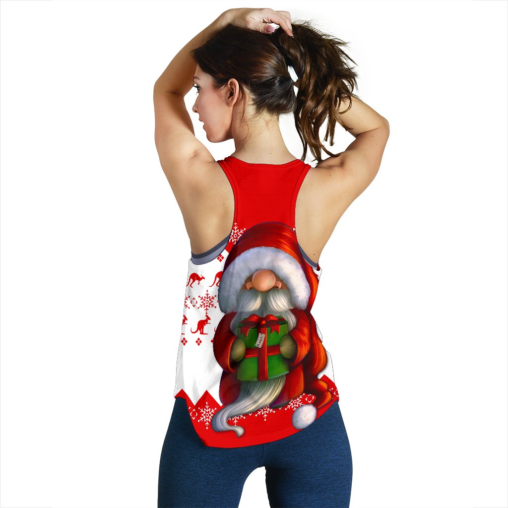 Christmas Racerback Tank - Christmas Gnome Tank Top - Women - Vibe Hoodie