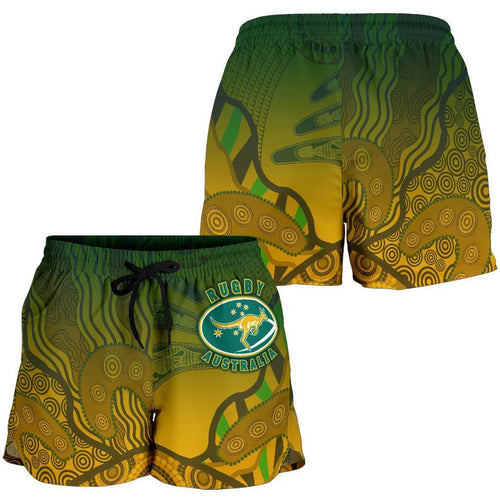 Australia Women's Shorts, Aboriginal Australian Rugby Shorts - Vibe Hoodie