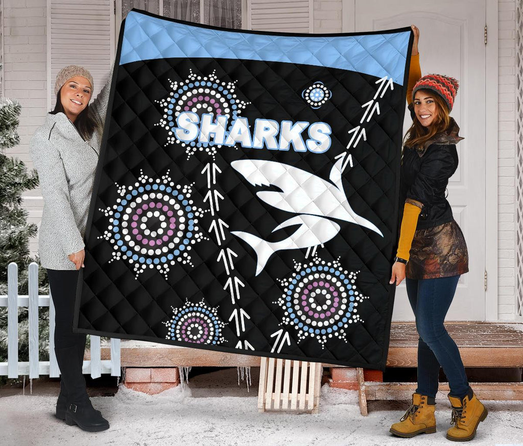 cronulla-premium-quilt-sharks-simple-indigenous-black