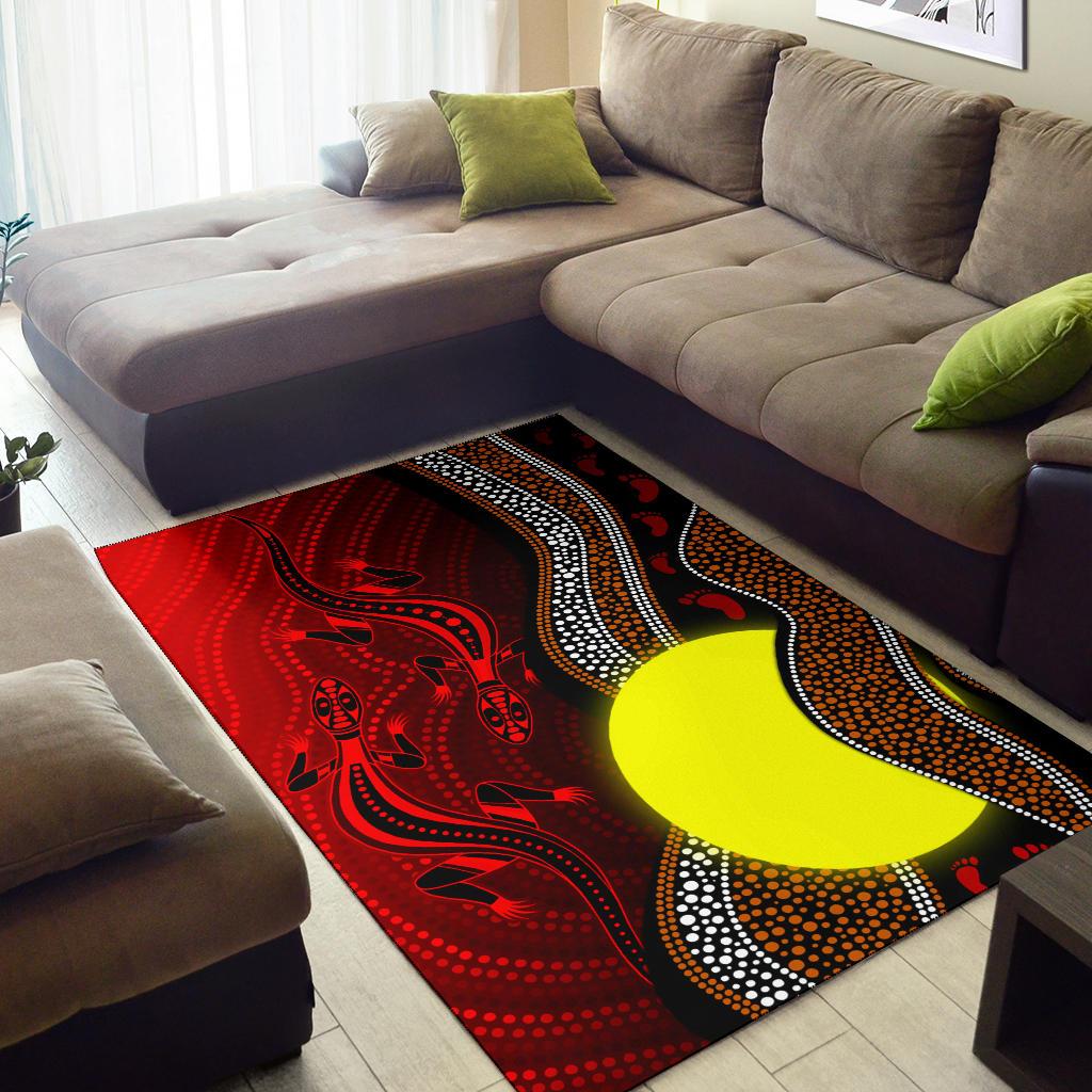 aboriginal-area-rug-aboriginal-flag-lizard-dot-painting-style