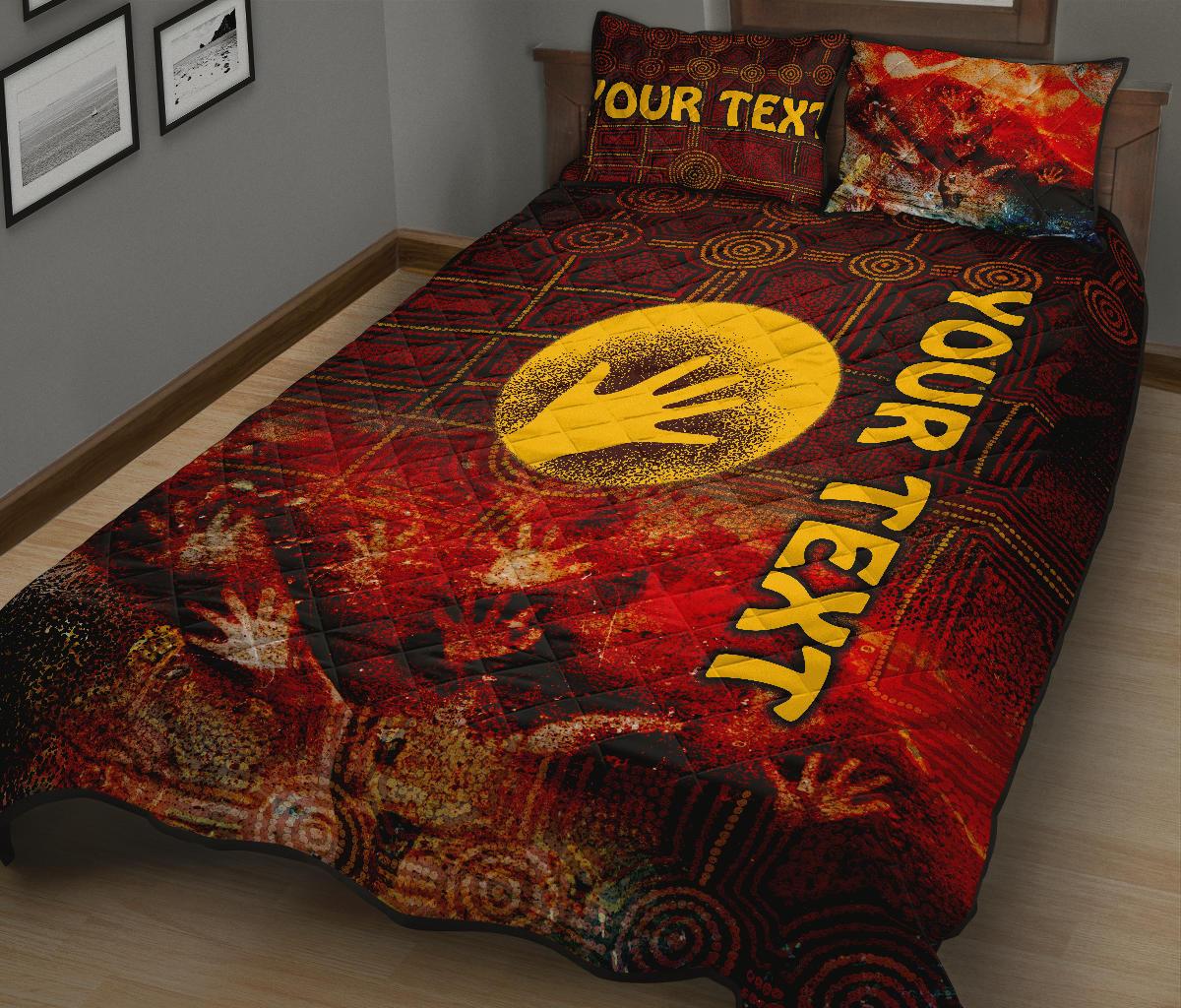 custom-aboriginal-quilt-bed-set-indigenous-flag-hand-art