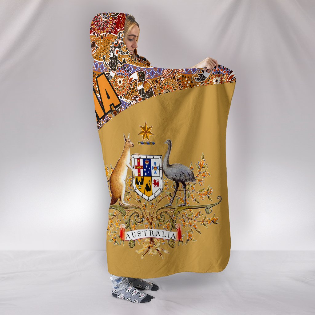 aboriginal-hooded-blanket-australian-coat-of-arms-koala-kangaroo-patterns