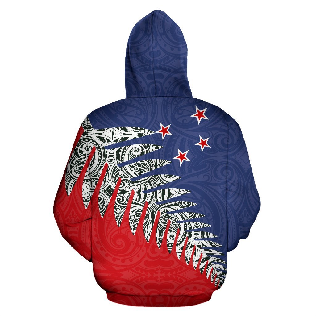 new-zealand-silver-fern-hoodie-red