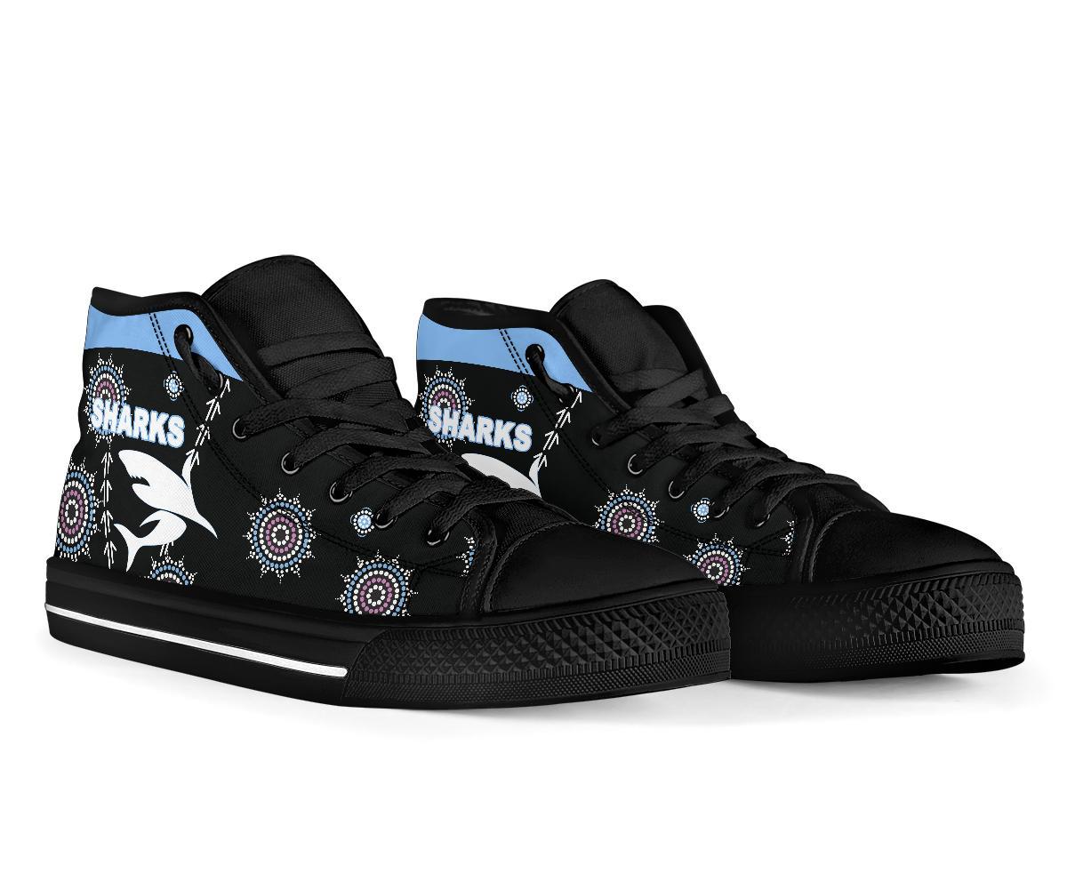 cronulla-high-top-shoe-sharks-simple-indigenous-black