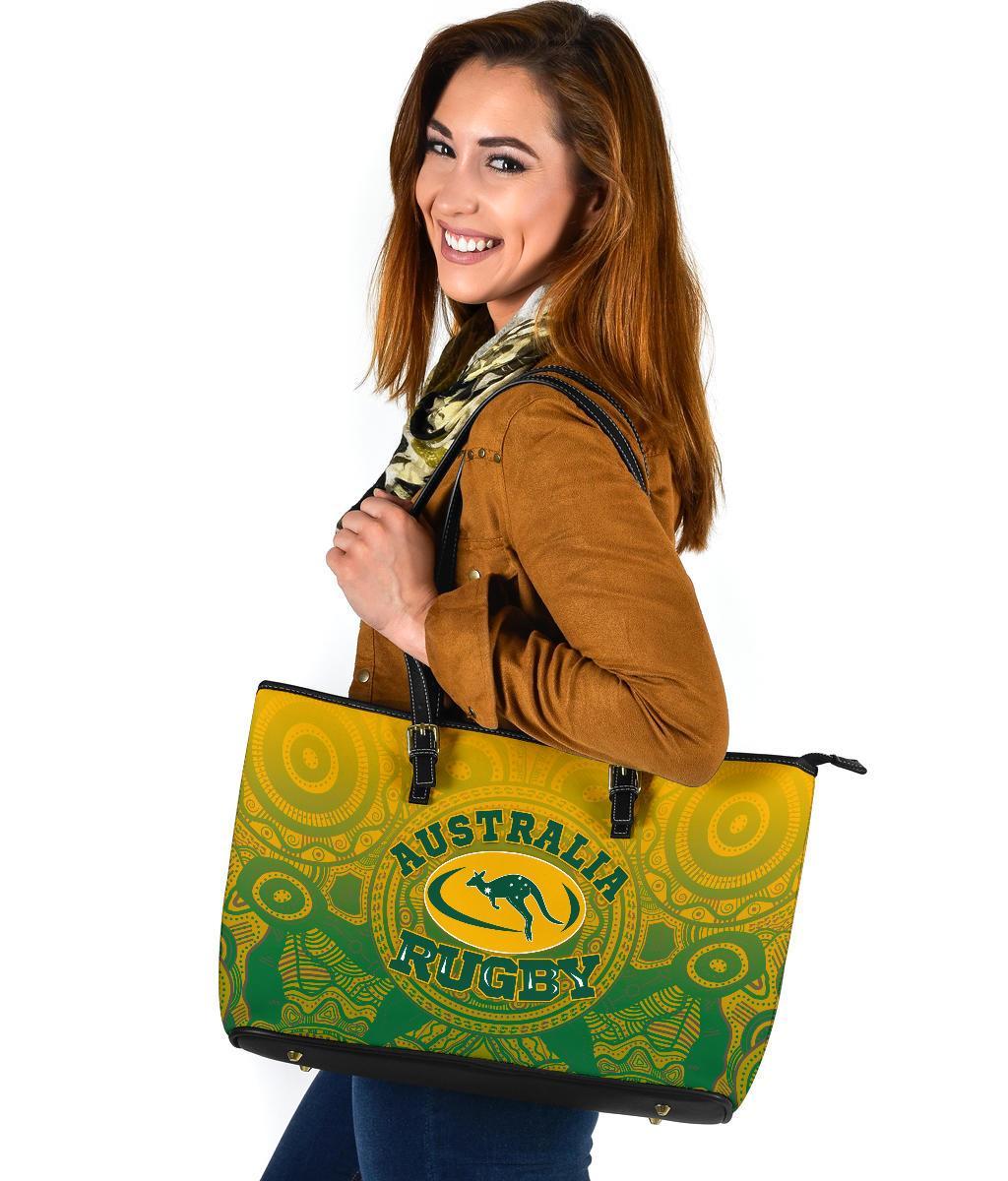 aboriginal-leather-tote-bag-australia-rugby-and-coat-of-arms-ver01