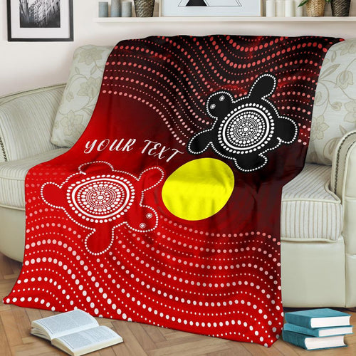 custom-aboriginal-premium-blanket-indigenous-circle-dot-painting-style