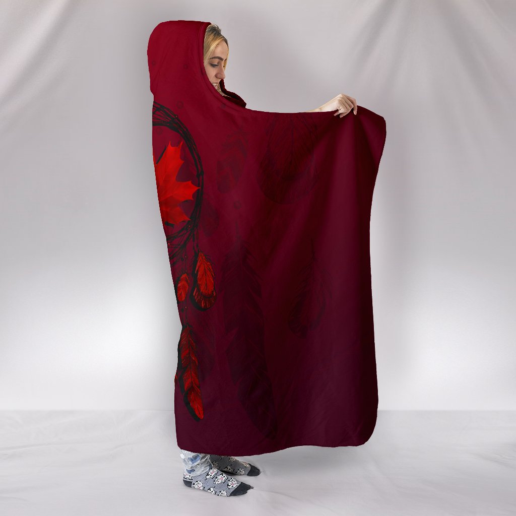 canada-maple-leaf-dreamcatcher-hooded-blanket