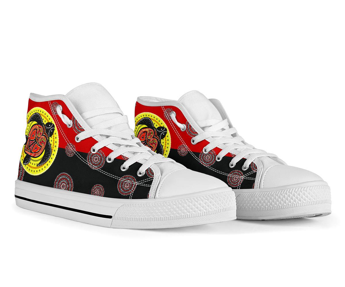 canvas-shoe-aboriginal-dot-painting-shoe-turtle-high-top