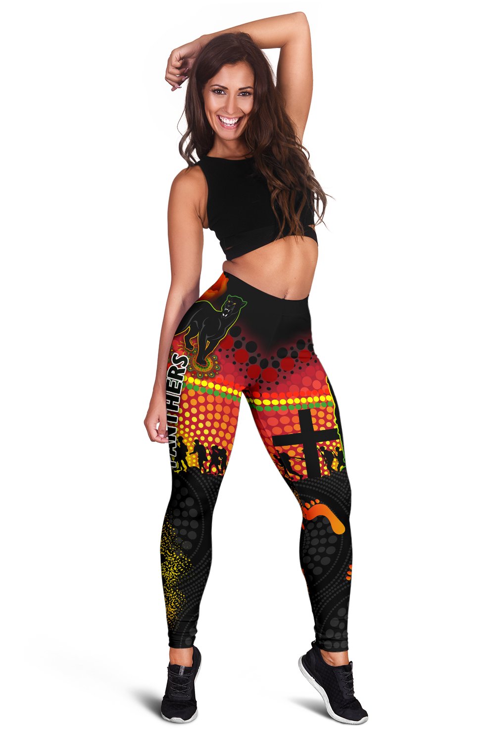 penrith-women-leggings-indigenous-panthers-anzac-day-lest-we-forget