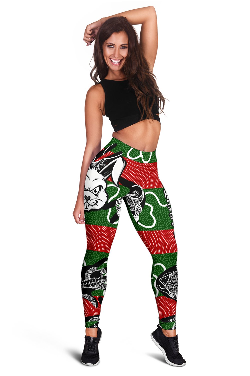 rabbitohs-indigenous-womens-leggings-rabbit-head
