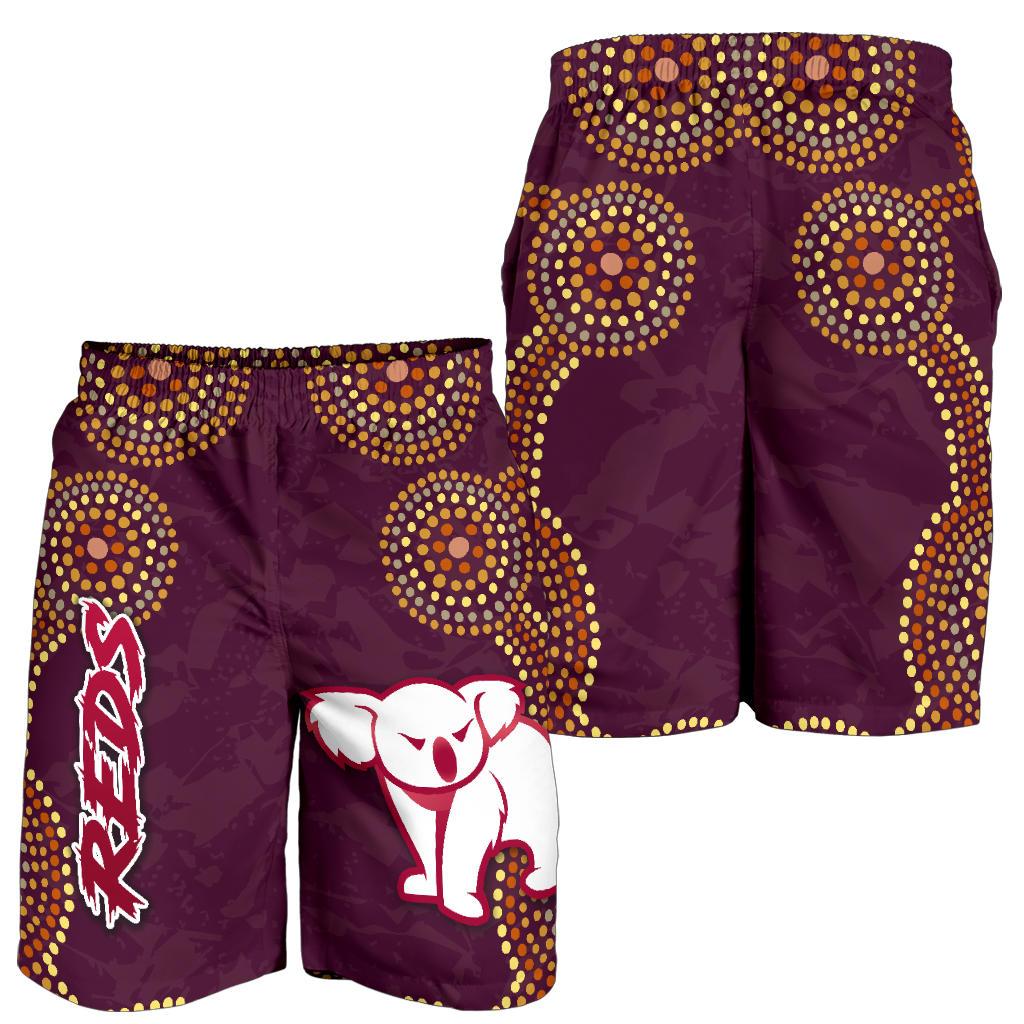 queensland-men-shorts-indigenous-reds