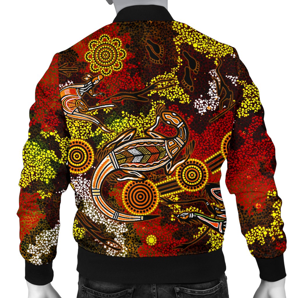 aboriginal-mens-bomber-jacket-kangaroo-and-lizard-dot-painting-art