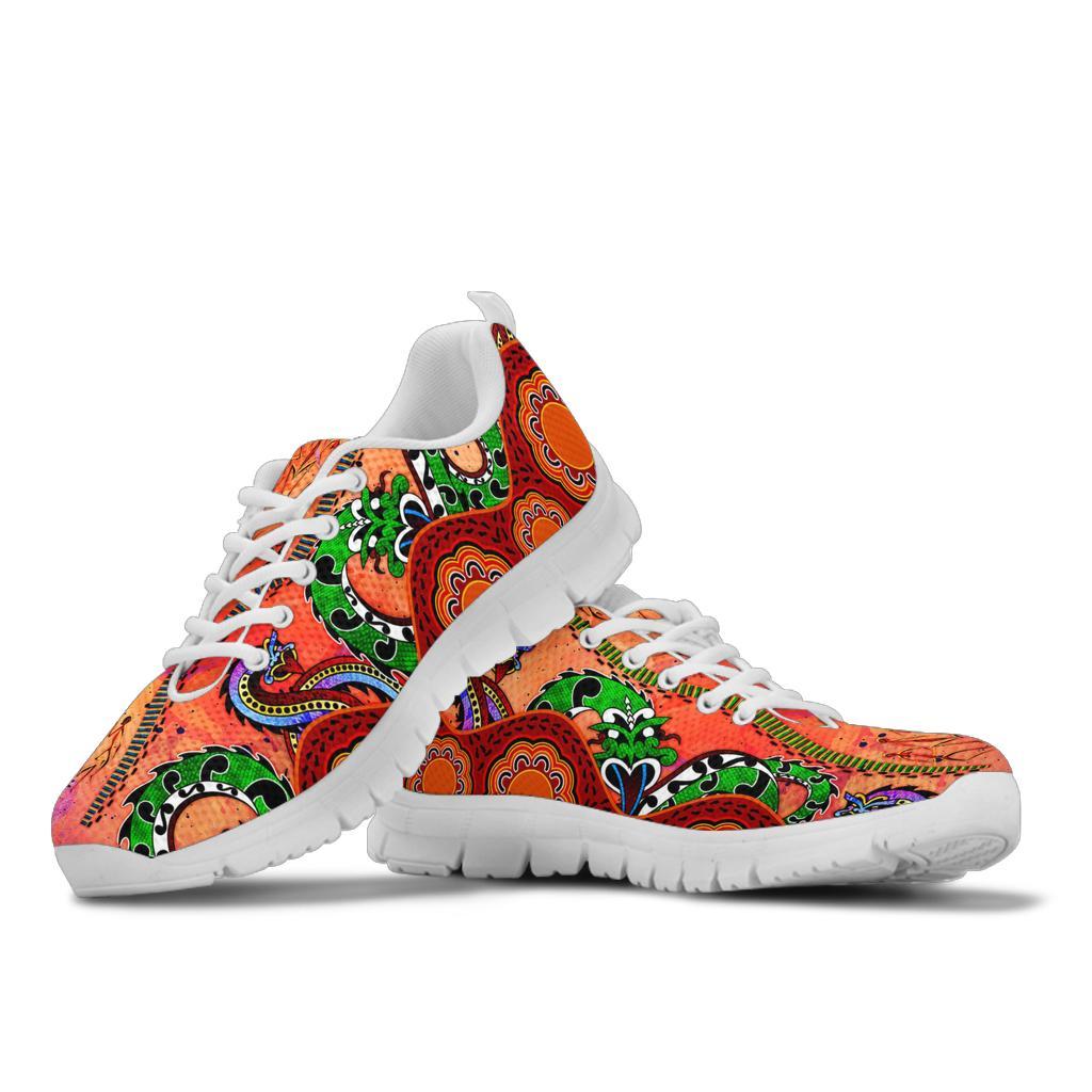 aboriginal-sneakers-aussie-indigenous-patterns-orange