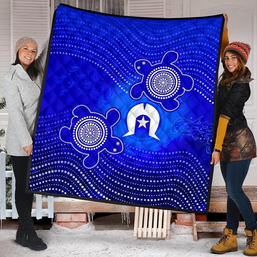 torres-strait-islanders-premium-quilt-torres-symbol-with-turtle
