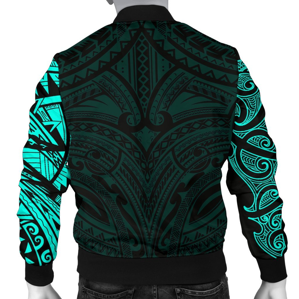 new-zealand-mens-bomber-jacket-maori-polynesian-tattoo-turquoise