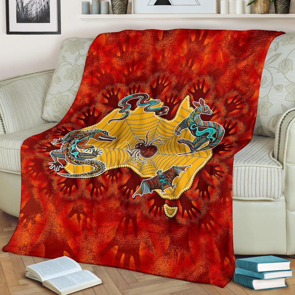 aboriginal-premium-blanket-australia-map-hand-patterns-spider-web