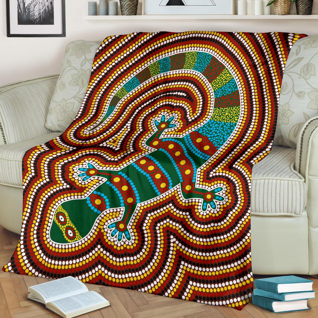 aboriginal-premium-blanket-lizard-dot-painting-patterns