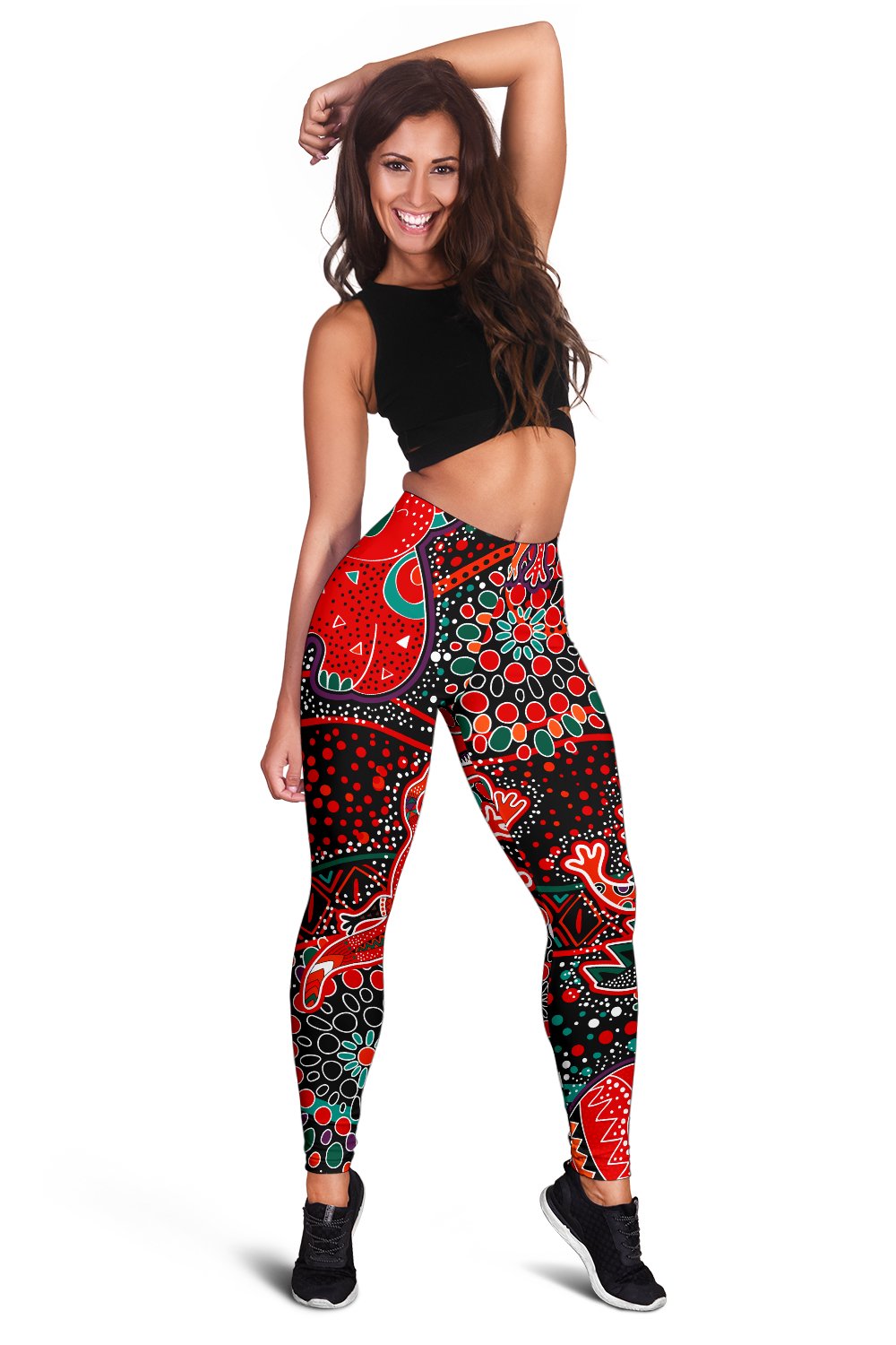 leggings-aboriginal-animal-dot-acrylic-paint