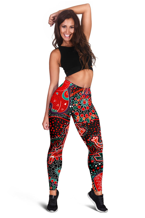 leggings-aboriginal-animal-dot-acrylic-paint
