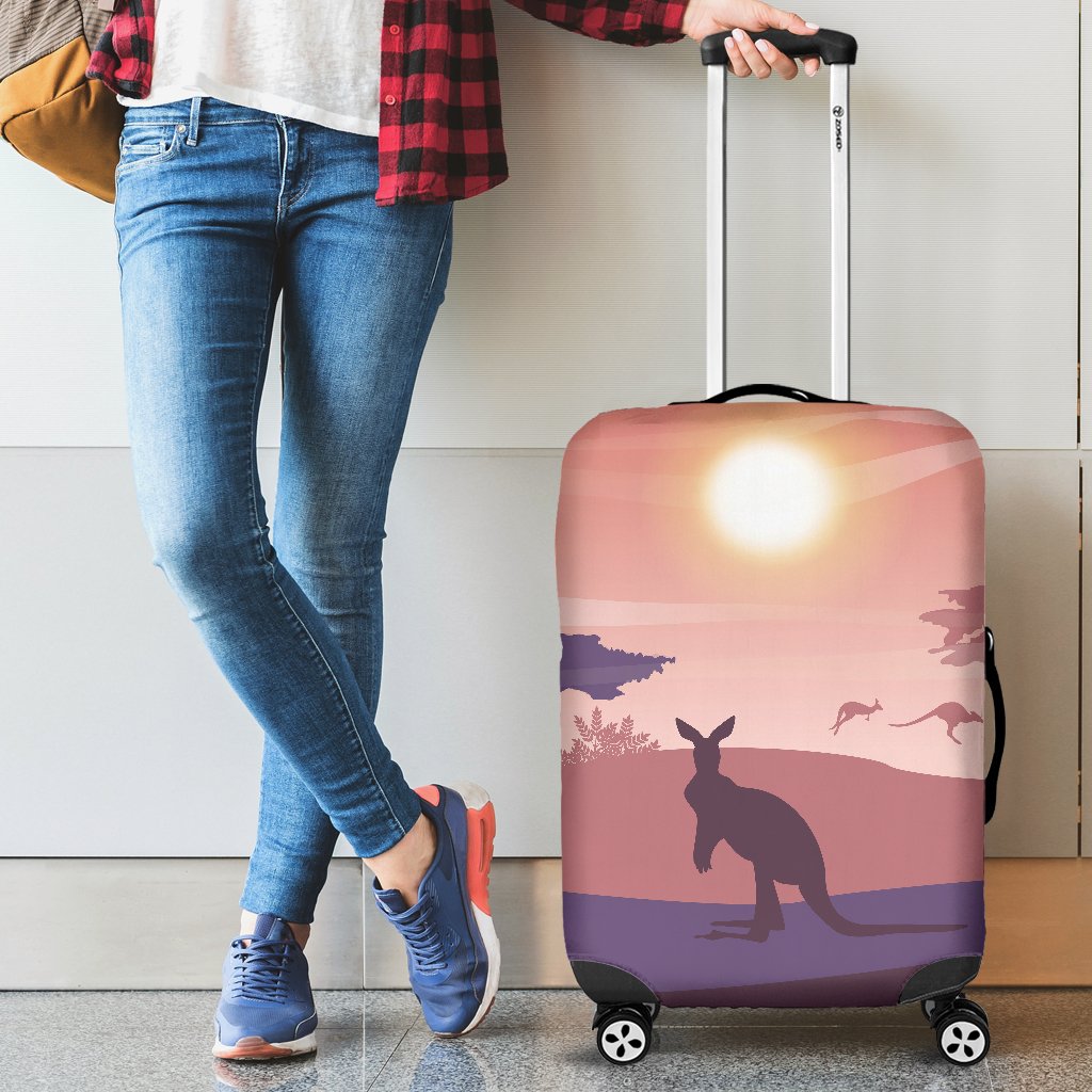 luggage-cover-kangaroo-suitcase-sunset-landscape-art-ver05