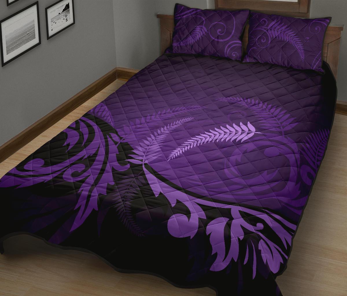 quilt-bed-set-nz-silver-fern-purple-1