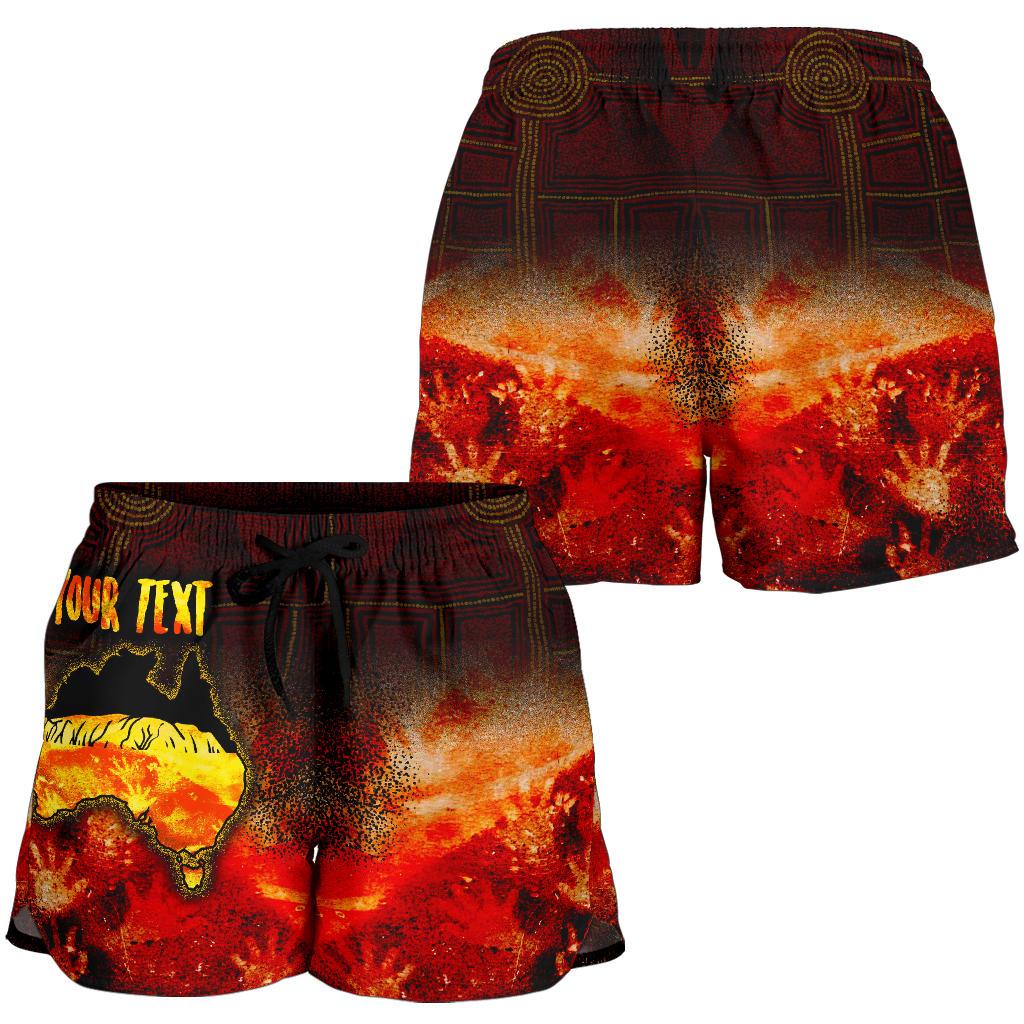 Aboriginal Personalised Women's Shorts - Anangu Custodians - Vibe Hoodie