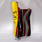 aboriginal-hooded-balnket-dreamtime-koori-dance-dot-acrylic-paint