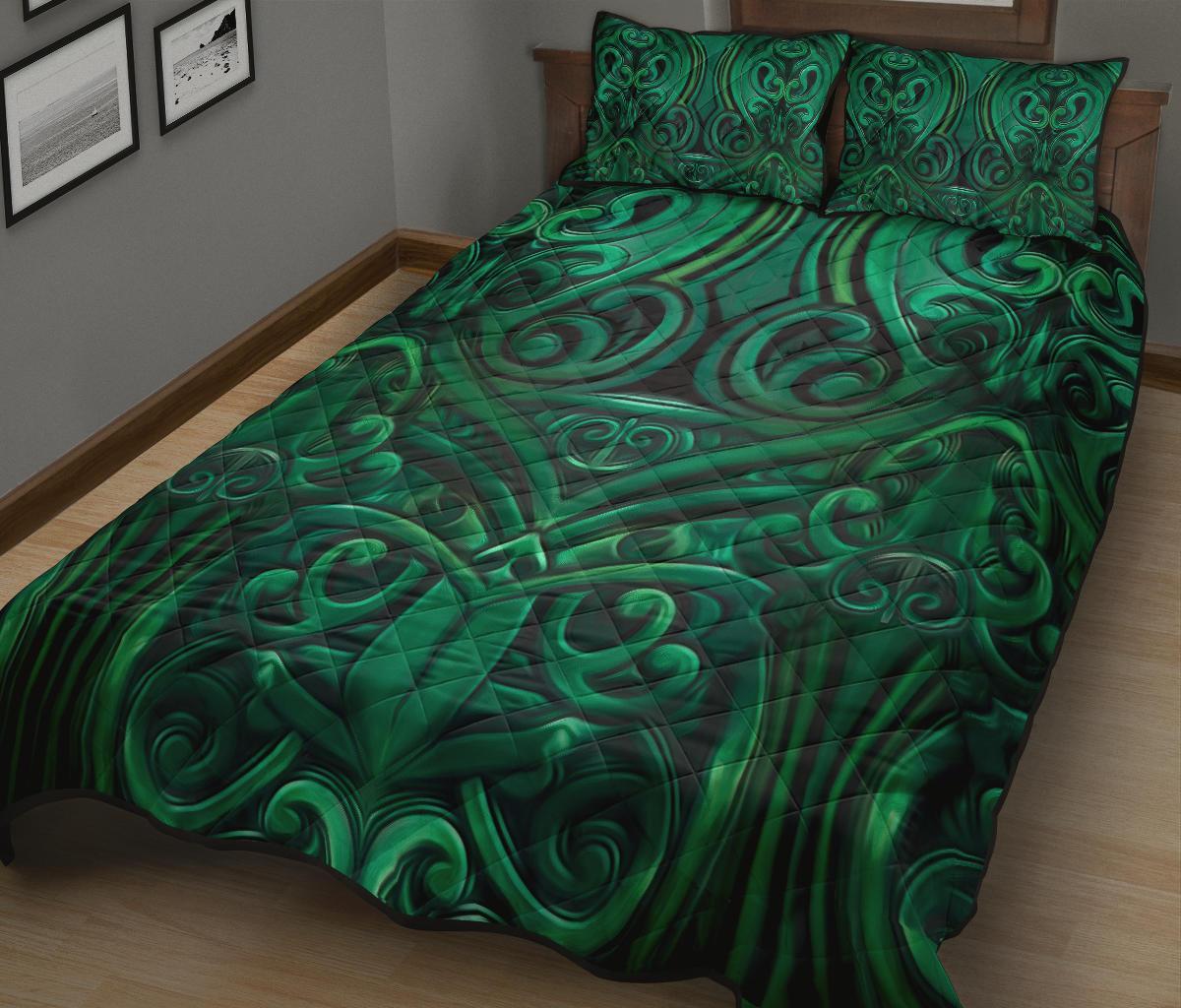 quilt-bed-set-nz-new-zealand-warriors-green