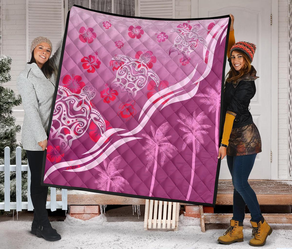 pink-turtle-hibiscus-premium-quilt