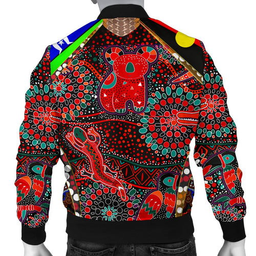 mens-bomber-jackets-aboriginal-animal-dot-acrylic-paint