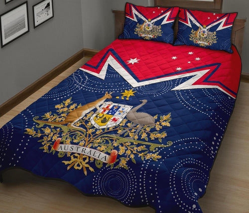 quilt-bed-set-australian-coat-of-arms-flag-color