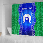 custom-torres-strait-islanders-shower-curtain-torres-symbol-with-aboriginal-patterns