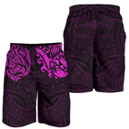 new-zealand-all-over-print-mens-shorts-maori-polynesian-tattoo-purple