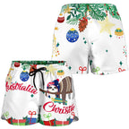 Christmas Women's Shorts White - Merry Christmas - Vibe Hoodie